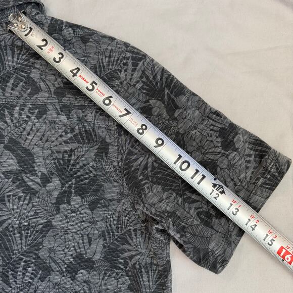 Tommy Bahama Army Black Knights West Point Tropical Print Short Sleeve Polo- M - Picture 8 of 8